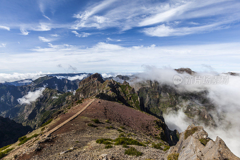 Pico do ariiro峰，马德拉岛，葡萄牙